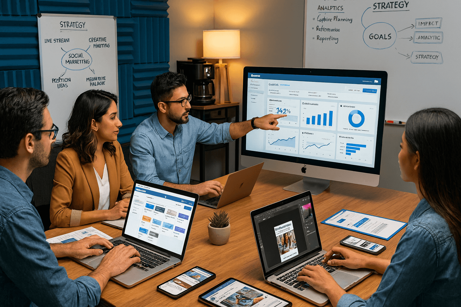 LetsSocial team or working setup